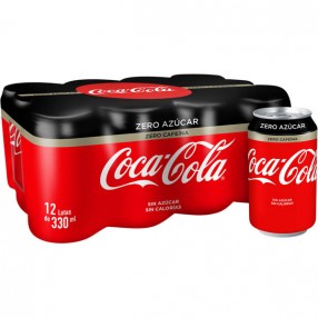 COCA COLA zero zero lata 33 cl pack 12